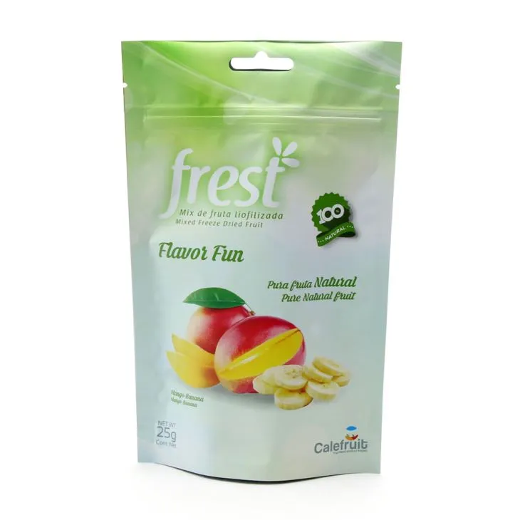 Alumínium fóliával szárított gyümölcs snack csomagolózsák