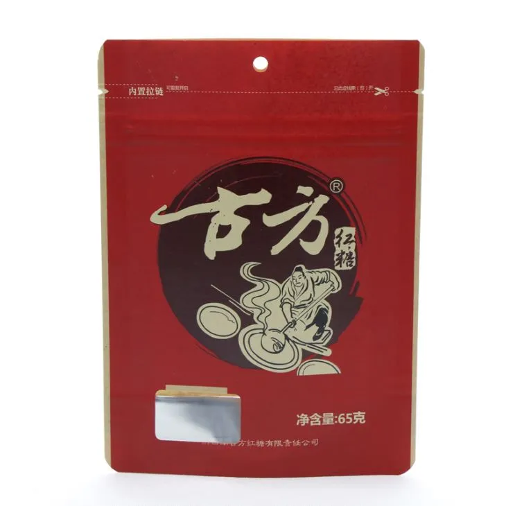 Alumínium fólia álljon fel a kraft ételcsomagoló zsák cipzárral