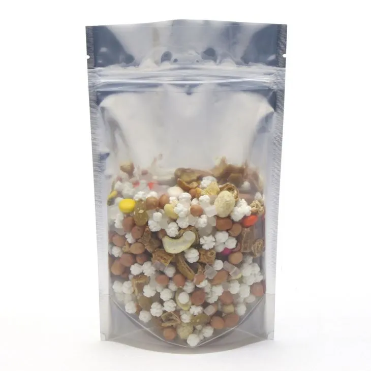 Átlátszó alumínium fólia álló tasak