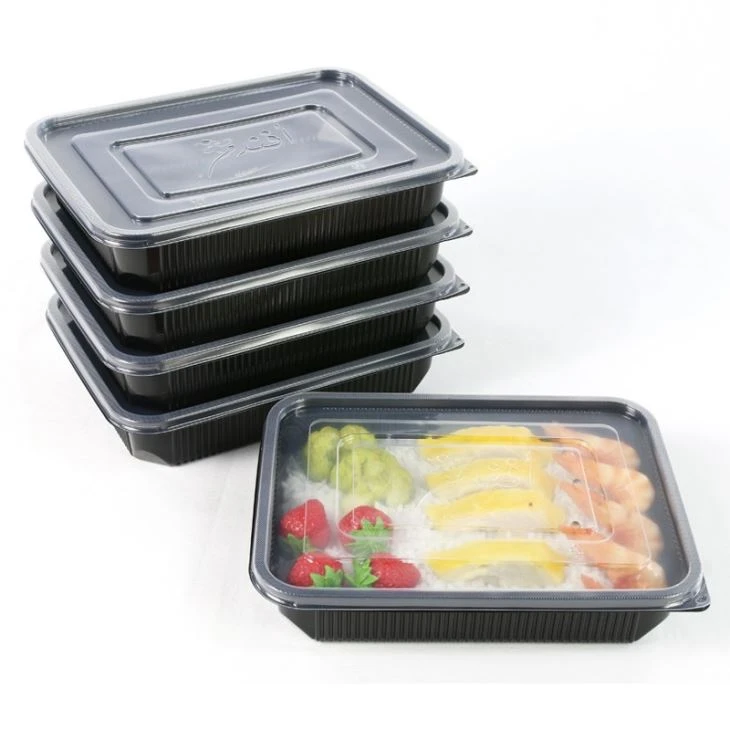 1200ml Ebéd Bento Doboz PP Takeway Élelmiszer-konténerek fedéllel