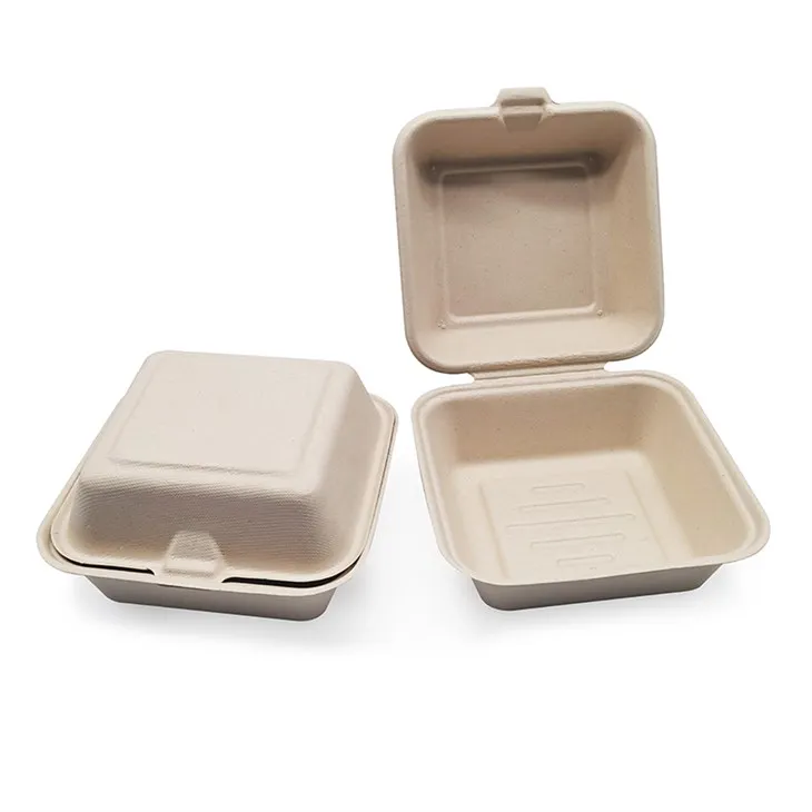 Kagylóhéjú papír élelmiszer tartály