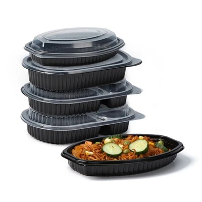 Black Meal Prep tartályok 16 oz