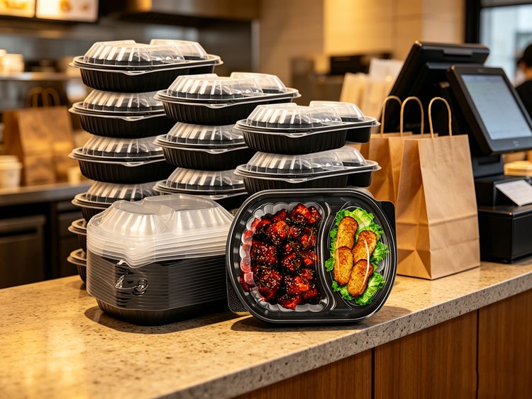 2 Comaprtments Meal Prep Container